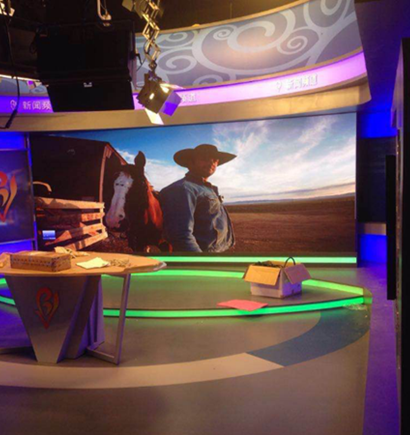 山東淄博電視臺(tái)室內(nèi)全彩屏