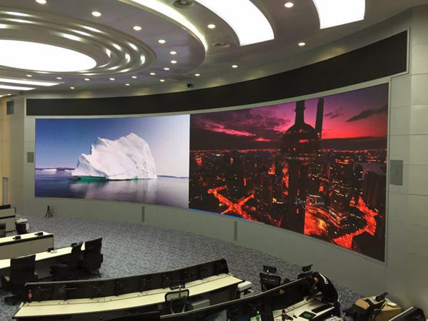 云南昆明公安局室內led全彩顯示屏