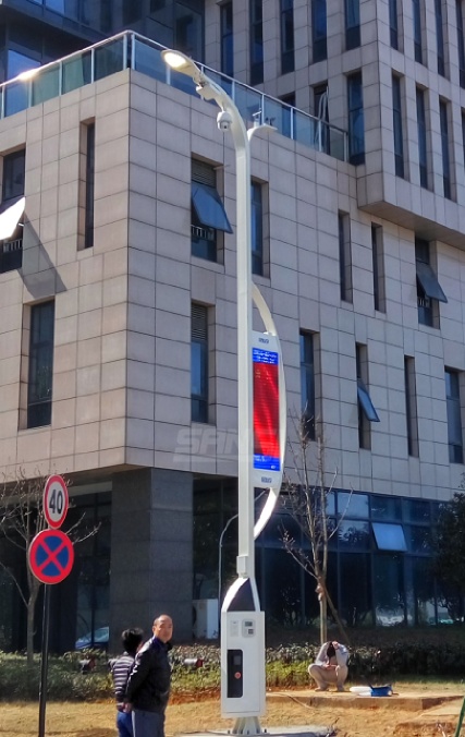 上海三思承建的杭州富陽(yáng)科創(chuàng)園智慧路燈工程