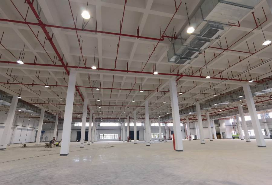 三思LED高天棚燈點亮某智慧家居產業園