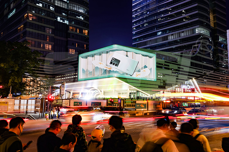 色彩絢麗,動態呈現,LED顯示屏,為城市夜景增添魅力