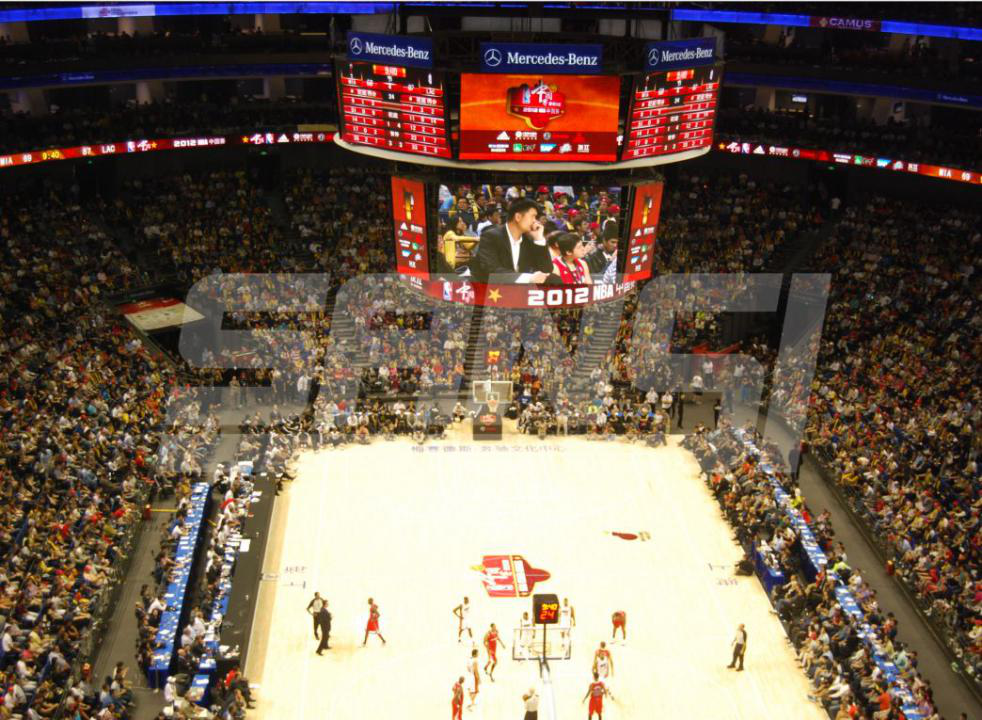 職業(yè)籃球,聯(lián)賽,場館,升級,環(huán)形,斗屏,增強觀賽,沉浸感